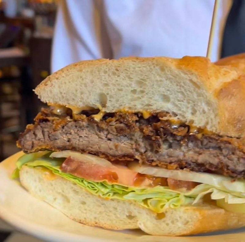 Fried Steak Sandwich