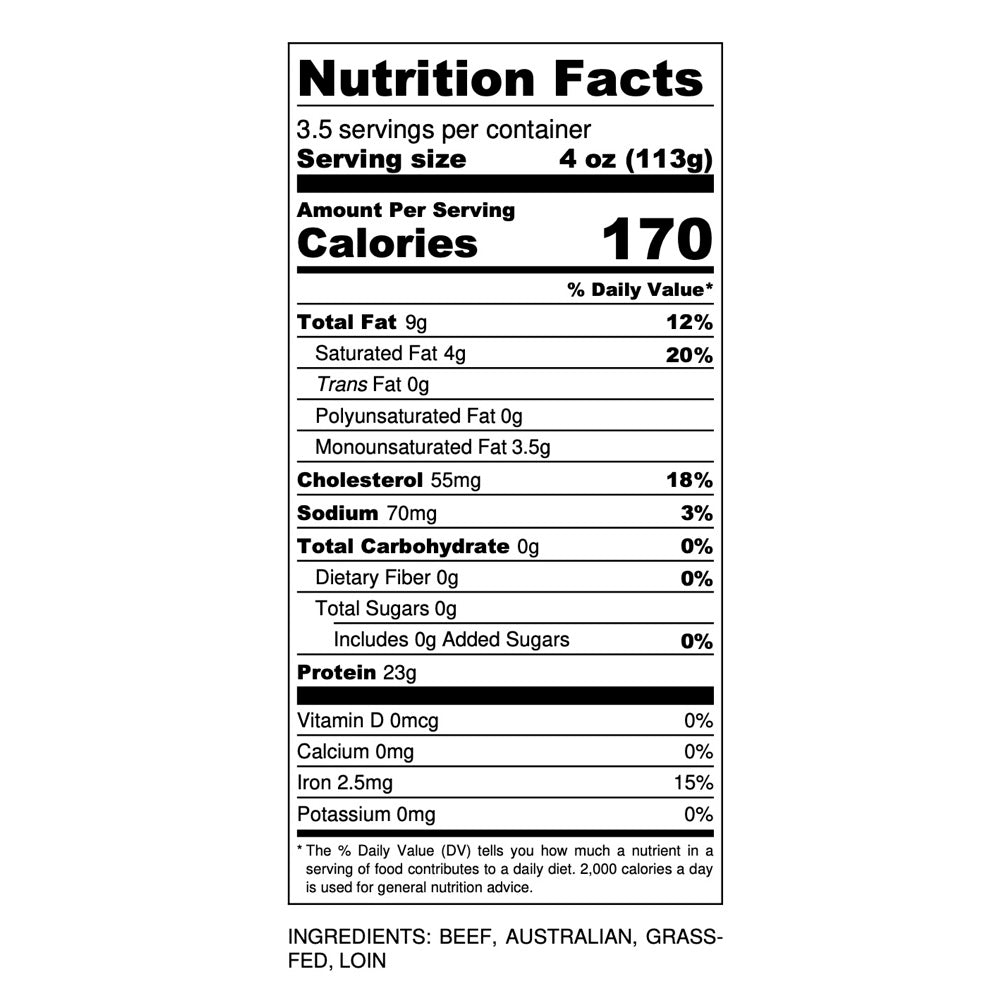 Nutritional Facts
