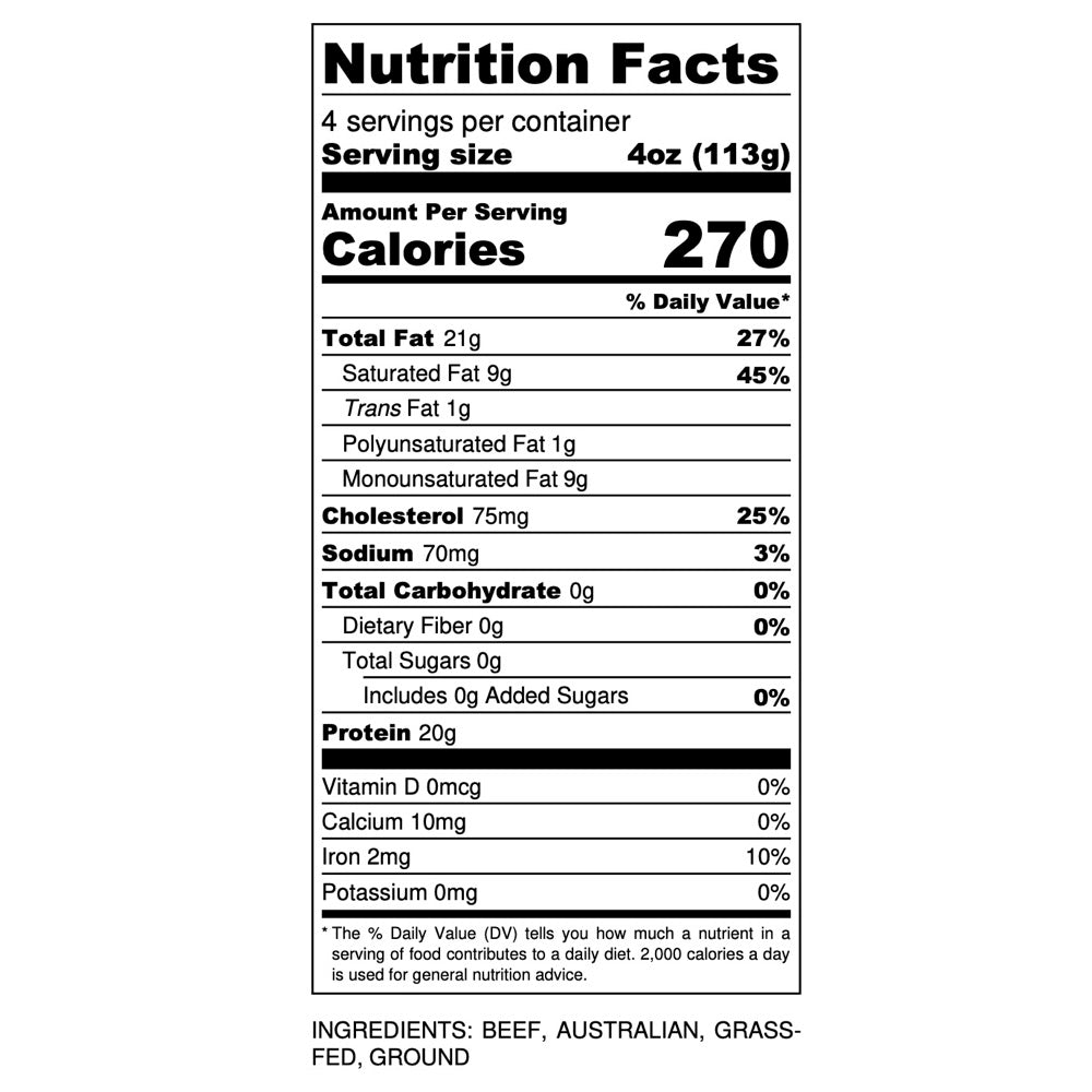 Nutritional Facts
